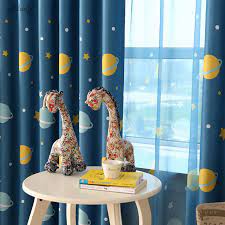 Buy now, pick up in store · earn rewards & discounts 1pcs Blue Planet Cartoon Baby Boy Blackout Curtains For Children Room Cortina Para Quarto Living Room Window Curtain Home Decor Babi Poem Curtains Windowsbaby Stroller City Select Aliexpress