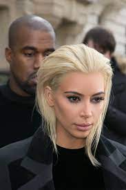 3 easy steps to get the platinum blonde you desired without any breakage or damage to your hair. Kim Kardashian With Blonde Hair 2015 Popsugar Beauty