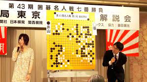 本因坊文裕(井山裕太九段) 挑戦者 本木克弥八段 解説：三谷哲也七段 聞き手：万波奈穂三段 第二局は島根県大田市熊谷家住宅、第三局は熊谷市の. ç¬¬43æœŸå›²ç¢åäººæˆ¦ä¸ƒç•ªå‹è² ç¬¬1å±€å¤§ç›¤è§£èª¬ä¼š