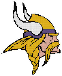 One of our most popular free cross stitch patterns converted to pdf format for easier downloading. Counted Cross Stitch Pattern Minnesota Vikings Logo The Cross Stitch Guy