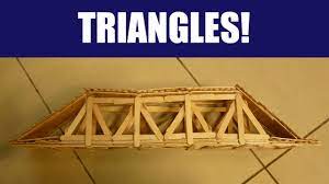 How To Build A Strong Popsicle Stick Truss Bridge With Triangles - Youtube