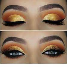 Awesome Gold Eyes Makeup Miladies Net Maquillaje Ojos Dorados Sombras De Ojos Maquillaje De Ojos Colorido