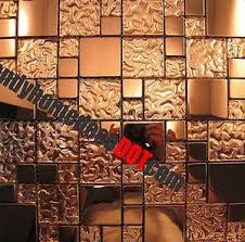 Metal kitchen backsplash panels ebay. 1sf Copper Metal Pattern Textured Glass Mosaic Tile For Kitchen Backsplash Wall Ebay Mosaic Tile Backsplash Kitchen Glass Mosaic Tile Kitchen Glass Mosaic Tiles