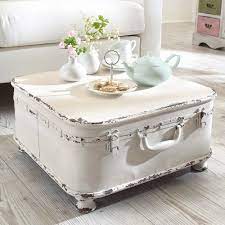 I work tirelessly to create these solid, soulful pieces of organic furniture. Coffee Table Side Table Suitcase With Storage Shabby Chic Metal White