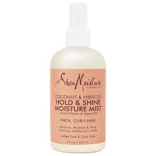 Amazon Com Sheamoisture Hold And Shine Moisture Mist For Thick Curly Hair Coconut And Hibiscus For Frizz Control 8 Oz Beauty