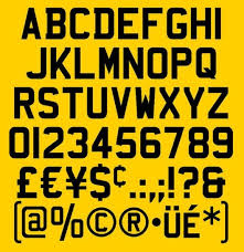 Gb car registration numberplate sign design. Complete Guide To Number Plate Fonts
