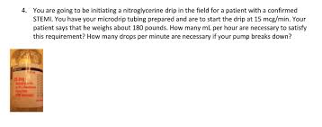 Image result for Nitroglycerin Drip