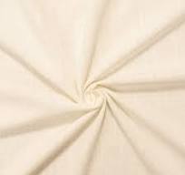 Off-White Cotton Cross-Hatch Slub Woven Fabric By the Yard