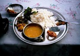 A Typical Nepali Meal Dal Bhat In Kathmandu Nepalese Food Vegetable Curry Food