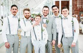 Groom And Ushers Wedding Ushers Weddingphotos Usher Photoideas Braces Greywedding Greyandwhitewe Wedding Ushers What Is Wedding Lavender Wedding Theme