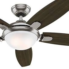 Led indoor/outdoor espresso bronze ceiling fan with remote control with 2,584 reviews. Hunter Fan 54 Contemporary Ceiling Fan In Brushed Nickel With Energy Efficient Led Light Remote Contemporary Ceiling Fans Ceiling Fan Ceiling Fan With Light