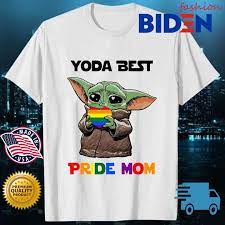 Lgbt Star Wars Baby Yoda Hug Heart Pride Mom Shirt Hoodie Sweater Long Sleeve And Tank Top