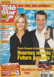 Julien et simon, qu'il a eus avec valérie sapienza, et enzo fruit de son union avec flavie flament. Benjamin Castaldi Flavie Flament Benjamin Castaldi And Flavie Flament Tele Star Magazine 23 September 2002 Cover Photo France