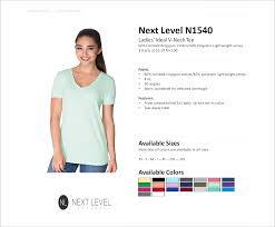 N1540 Next Level Ladies Ideal V Neck Tee American Icon