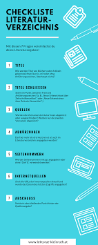 Checkliste Literaturverzeichnis Hausarbeit Schreiben Wissenschaftliche Arbeit Lernfertigkeiten