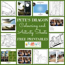 This film is not animated and completely remade. Pete S Dragon Colouring Activity Pages Mum In The Madhouse