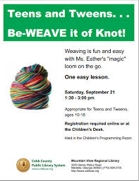 Flyer From Mountain View Regional Library Cobb County Public Library System Cobb County Easy Lessons Library Signs