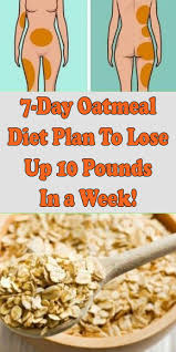7 Day Oatmeal Diet Plan To Lose Up 10 Pounds In A Week Oatmeal Diet Plan Oatmeal Diet Diet Plan