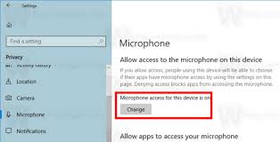 How do i enable my laptop microphone? Disable App Access To Microphone In Windows 10