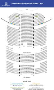 Richard Rodgers Theatre Seat Map In 2019 Richard Rodgers