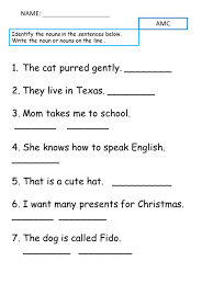 These 7 noun worksheets will equip you with the right tools to teach your students everything about nouns. Nouns Identify Nouns In A Sentence Worksheet
