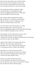 Poem Written About The Burial Of Sir John Moore One Of The Poems Ii Had In My School Book It Left A Mark Upon Me As I Have Never For Poems