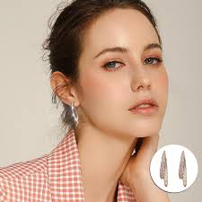 Curved Earrings,Wear Crossed Earrings At The Front And Back