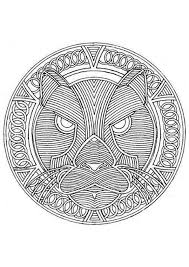Goed kleurplaten mandala volwassenen dieren voor jou paul behang. Kleurplaten Mandala Dieren Makkelijk Coloring And Drawing