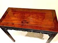 VERY RARE ANTIQUE 18th C CHINESE HUANGHUALI WOOD SIDE TABLE
