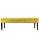 Yellow draws the eye, making it an automatic focal point. Amazing Deal On Sole Designs Claudia Collection Mid Century Modern Diamond Tufted Bedroom Bench With Nailhead Accents 55 Salsa