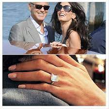 George Clooney And Amal Alamuddin Marry Celebrity Engagement Rings Fine Jewels George Clooney