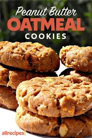 Peanut Butter Oatmeal Cookies Peanut Butter Oatmeal Cookies Peanut Cookie Recipe Peanut Butter Recipes