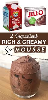 1 carton (1/2 pint) whipping cream. The Easiest Best Mousse You Will Ever Make 2 Ingredients