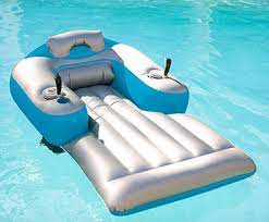 With its portability and slim design, this is the best floating pool lounger for frequent solo travelers. Motorized Inflatable Pool Lounger