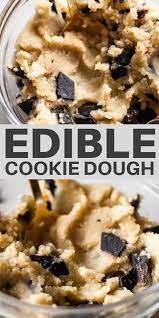 Edible Cookie Dough Recipe The Best Real Vibrant Recipe Edible Cookie Dough Healthy Cookie Dough Edible Cookie Dough Recipe