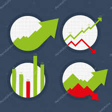 Vector Charts Graphs And Statistics Stock Vector