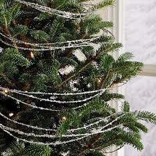 Triple Strand Silver Glitter Christmas Garland Reviews Crate And Barrel White Christmas Ornaments Silver Christmas Decorations Best Christmas Tree Decorations