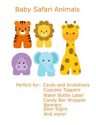 Baby Safari Animal Image Only Jungle Animals Baby Shower Jungle Animal Baby Shower Invitations Animal Baby Shower Invitations
