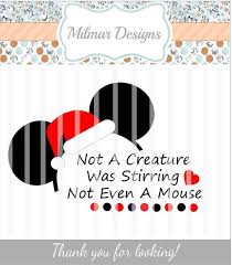 Not A Creature Was Stirring Not Even A Mouse Disney Pin On Products