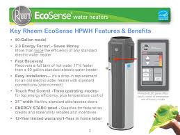 Estimates in minutes · always free to use · competing estimates Rheem Ecosense Heat Pump Water Heaters January Ppt Download