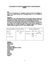 Magnesium sulfate is an inorganic salt with the formula mgso4(h2o)x where 0≤x≤7. An Investigation Into The Water Of Crystallisation Present In Hydrated Magnesium Sulphate Gcse Science Marked By Teachers Com