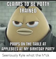 Claims To Be Potty Trained Poops On The Table At Applebees