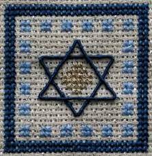 Print your patterns instantly online! Stitch A Star Of David For Hanukkah Cross Stitch