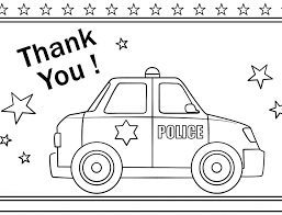 Female and male officer with a bunch of clip art black and white colorable illustrations of a police dog, helicopter, wanted sign, badge, siren, and handcuff. Thank You Police Coloring Page Free Printable Coloring Pages For Kids