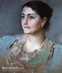 Portrait Of Mrs. William Chase by William Merritt Chase