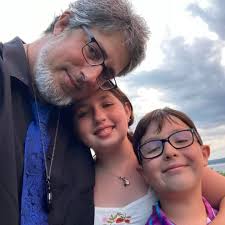 An illustration, made many moons ago by Kai Benson, of my best friend  Jaclyn and me. Eating as much wasabi as we could bear.