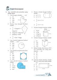 Contoh soal volume kerucut dengan gambar; Matematika Untuk Sd Mi Kelas Vi