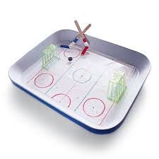 Table Top Fun For A Rainy Afternoon Real Ice Cooool Hockey Crafts Ice Hockey Hockey Birthday