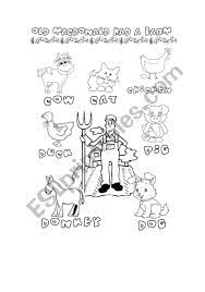 Comedian milton berle the old favorites which have had a chance to prove their popularity, songs like old black joe and my old kentucky home. now, for a hint. Old Macdonald Coloring Sheet Esl Worksheet By Angelina67