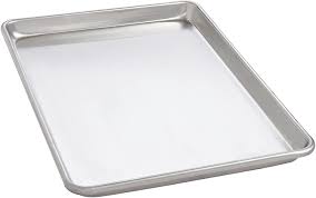 1/2 size jelly roll pans tend to be around 12 by 17 and 1 deep. Amazon Com Mrs Anderson S Baking Jelly Roll Pan 10 25 Inches X 15 25 Inches Heavyweight Commercial Grade 19 Gauge Aluminum Kitchen Dining